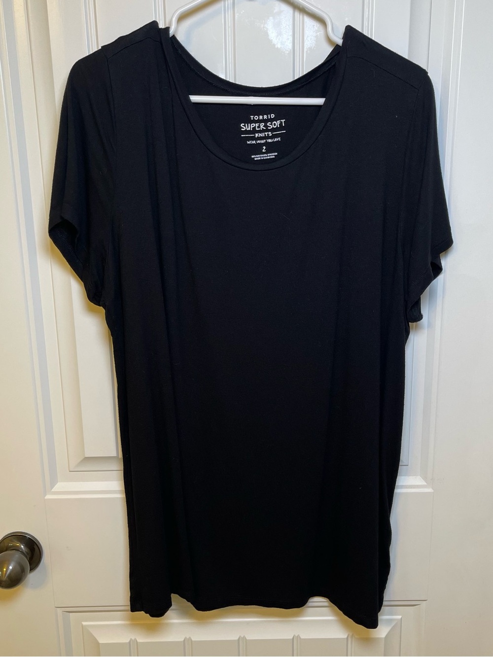 torrid Women’s 18/20 Black 'Super Soft Knits' Tee